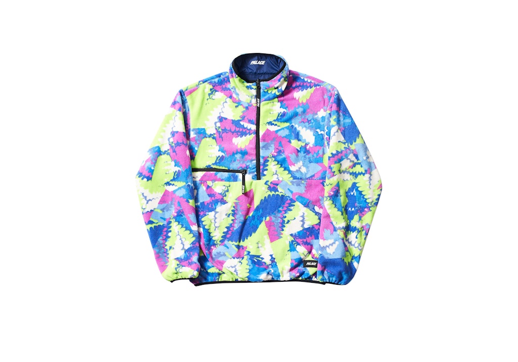 Palace - Warper Reversible Fleece Navy / Multi (M)