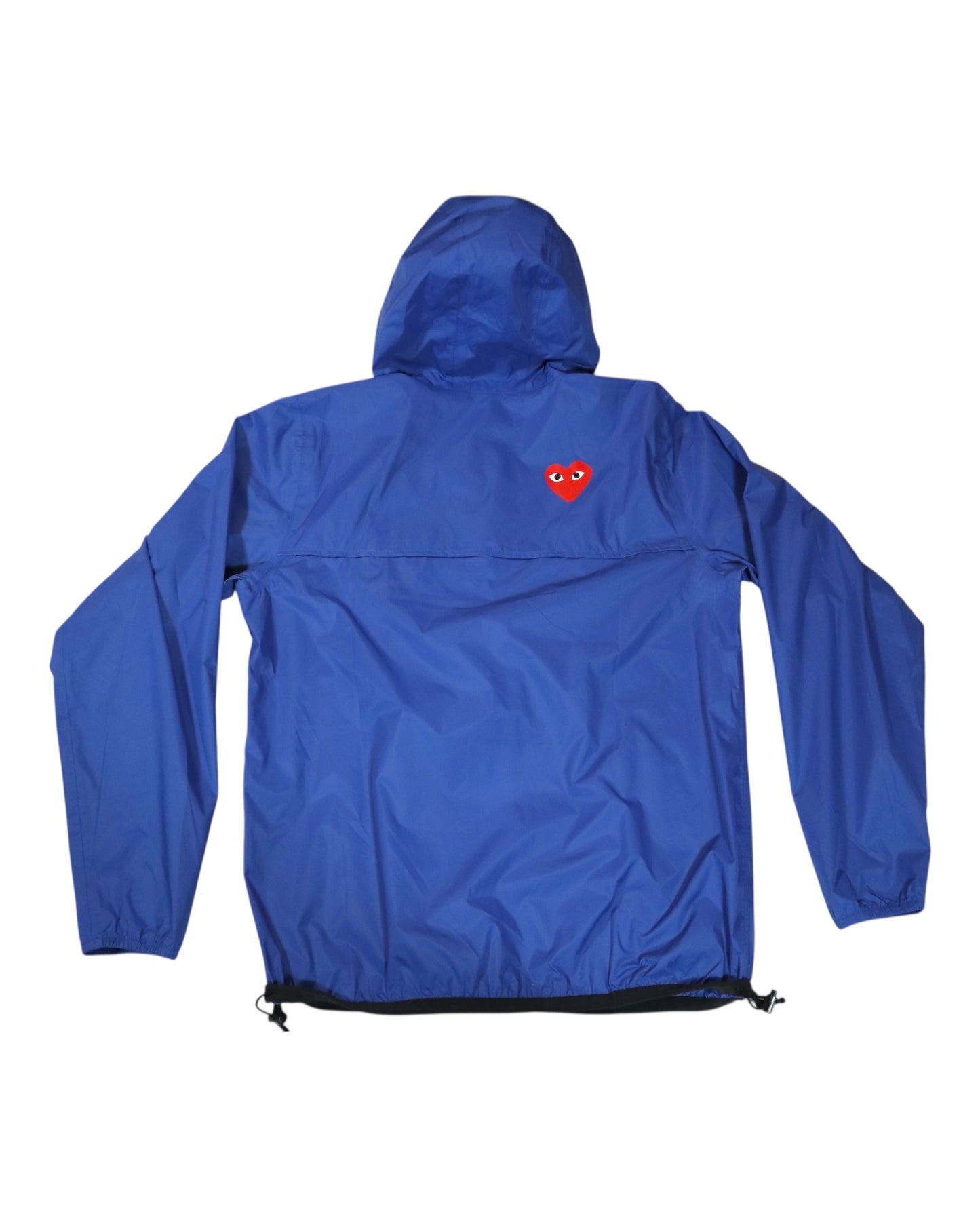 Commes Des Garçons PLAY x K-Way Half Zip Jacket - Blue (XL)