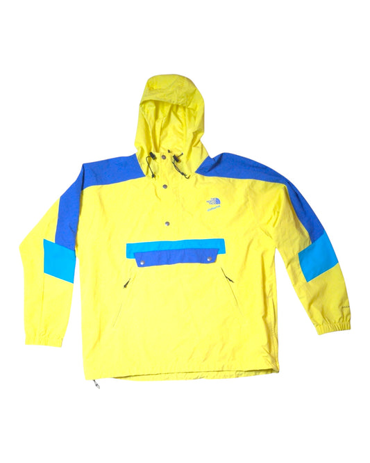 The North Face Extreme lightweight Windbreaker shell Yellow/Blue (S/XL)