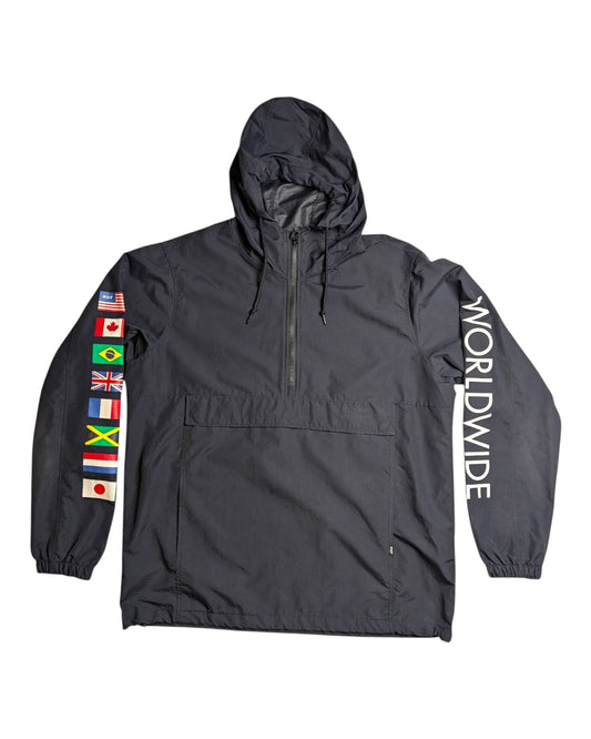 HUF worldwide pullover windrunner (M)