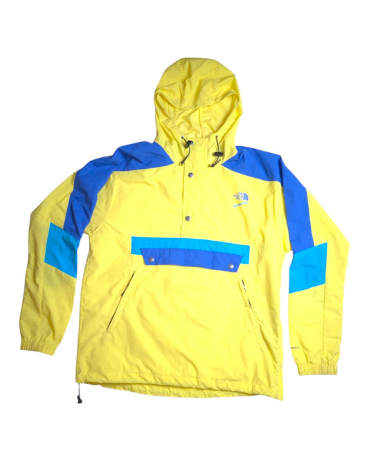 The North Face Extreme lightweight Windbreaker shell Yellow/Blue (S/XL)