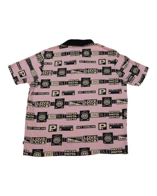 Patta - "Peace and love" polo neck T-Shirt (S)