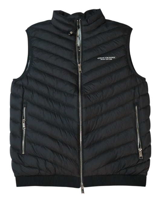 Armani - Double-face padded sleeveless down jacket (L)