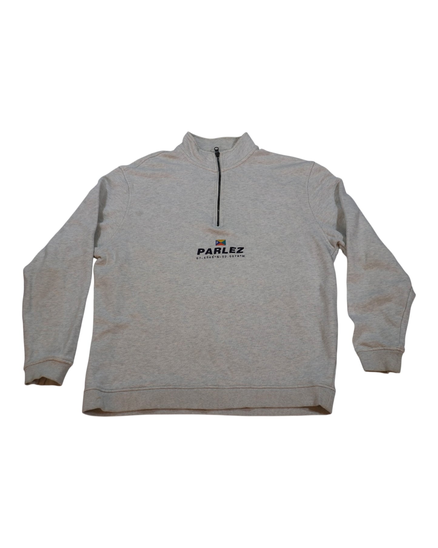 Parlez - zip-neck sweatshirt (L)